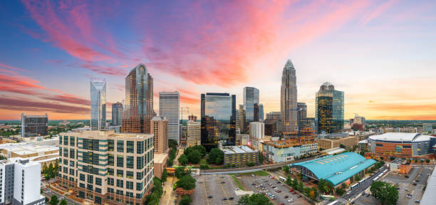Charlotte, North Carolina, USA uptown cityscape at twilight. Biggest Issues in Charlotte NC – 2025 Update & Guide